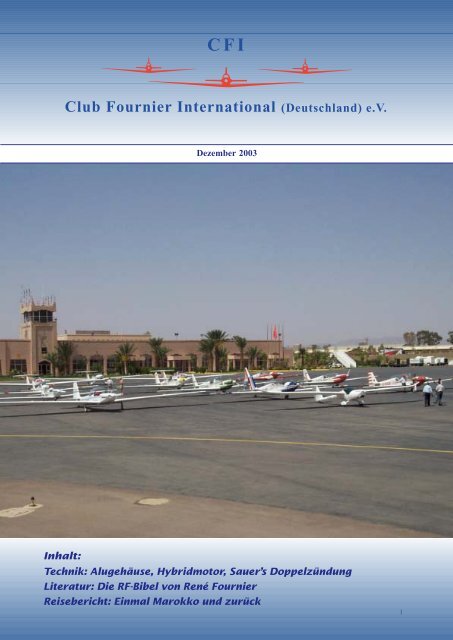 CFI Bulletin- December 2003 - Club Fournier International - scram!