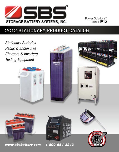 2012 STATIONARY PRODUCT CATALOG - Sbsbattery.com