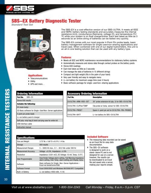 2012 STATIONARY PRODUCT CATALOG - Sbsbattery.com