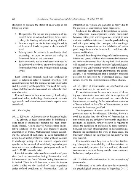 Impact of small scale fermentation technology on food safety in ...