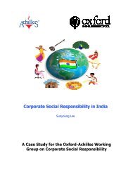 Corporate Social Responsibility in India - Said Business School