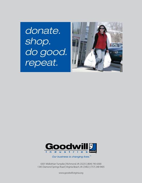 donate. shop. do good. repeat. - Goodwill