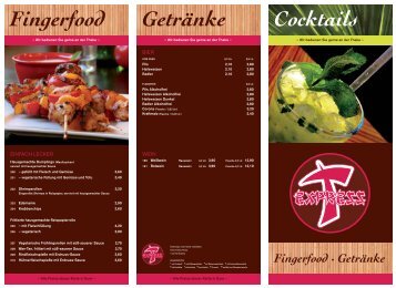 Cocktailkarte anzeigen (PDF) - THAI EXPRESS