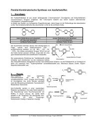 Parallel-Kombinatorische Synthese von Azofarbstoffen - kst-chemie.ch