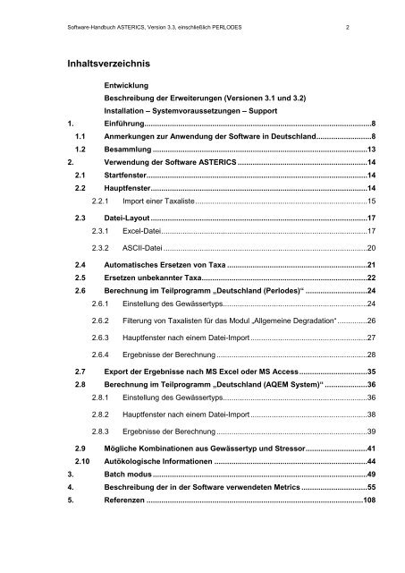 ASTERICS-Software-Handbuch (Version 3.3.1)