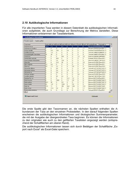 ASTERICS-Software-Handbuch (Version 3.3.1)