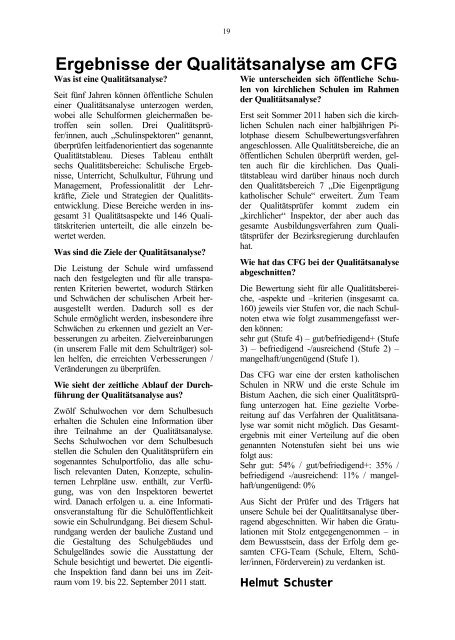 Neues vom CFG - Heft 32 - Frühjahr 2012 (PDF