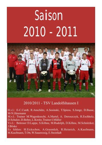 Saison 2010/2011 - TSV Landolfshausen