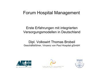 Forum Hospital Management - Vinzenz Gruppe