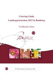 Catering Guide Landesgartenschau 2012 in Bamberg Treffpunkt Natur