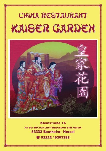 Speisekarte zum Download - Kaiser Garden