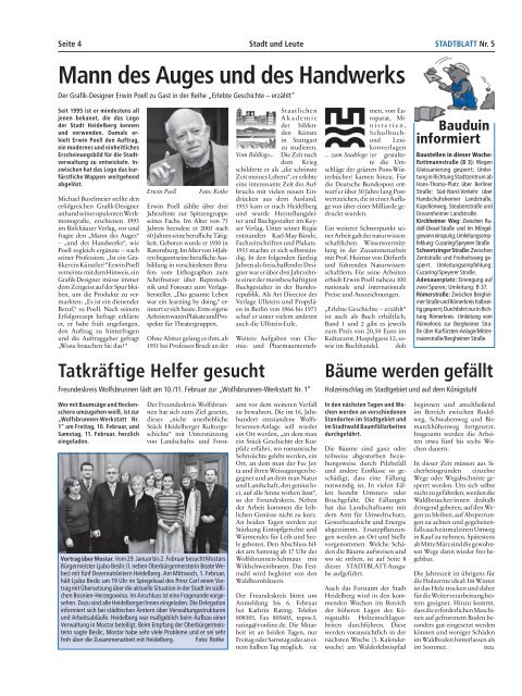 Ausgabe 5 vom 01. Februar 2006 - Stadt Heidelberg