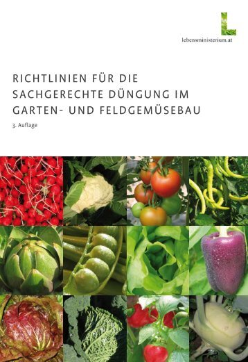 RICHTLINIEN FüR DIE SACHGERECHTE DüNGUNG IM GARTEN ...