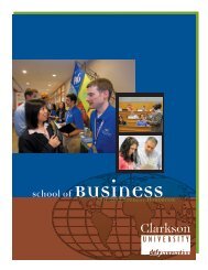 School of Business - Clarkson University