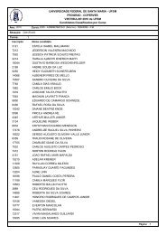 Candidatos Classificados por Curso ... - Coperves - UFSM