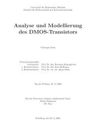 Analyse und Modellierung des DMOS-Transistors