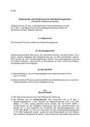 Satzung über die Erhebung einer Zweitwohnungssteuer - Gemeinde ...