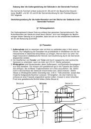 Satzung über die Außengestaltung der Gebäude in der ... - Farchant