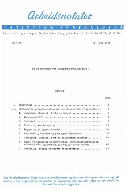 Norsk standard for næringsgruppering (NSN) - Statistisk sentralbyrå