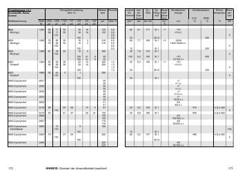 BGIA-Report 12/97: Tabelle Exkenngrößen Gruppen 1.2.1 bis 1.2.4