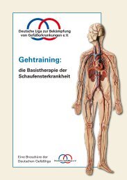 Gehtraining: die Basistherapie der Schaufensterkrankheit Broschüre ...