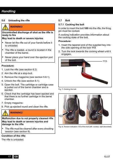 Operating and Safety Instructions - Sauer