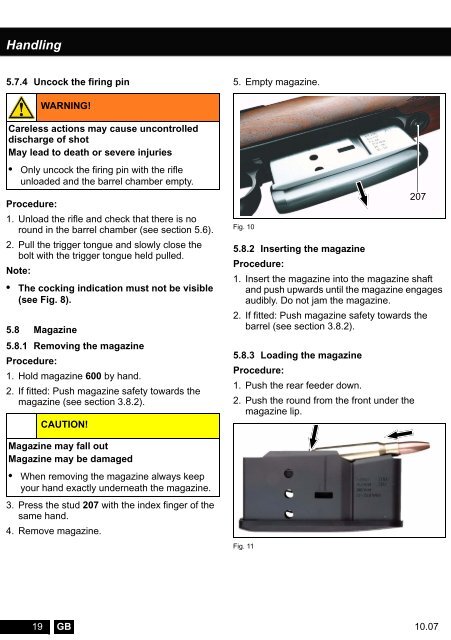 Operating and Safety Instructions - Sauer