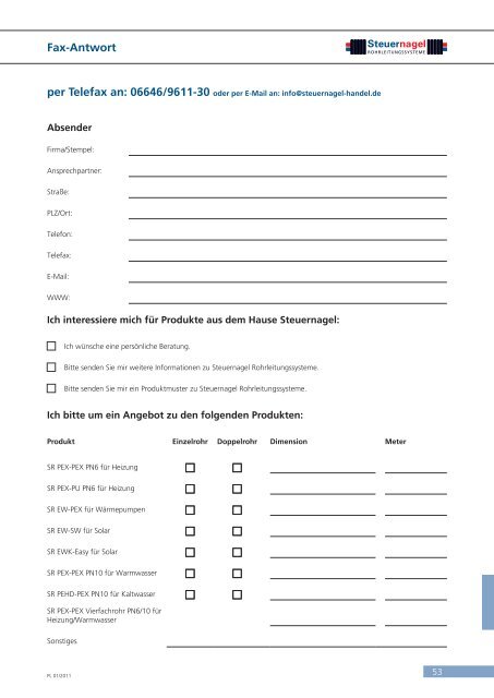 Preisliste als PDF - Steuernagel Handelsgesellschaft mbH