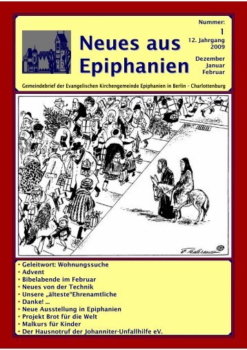 Dezember 2008 bis Februar 2009 - Epiphanien
