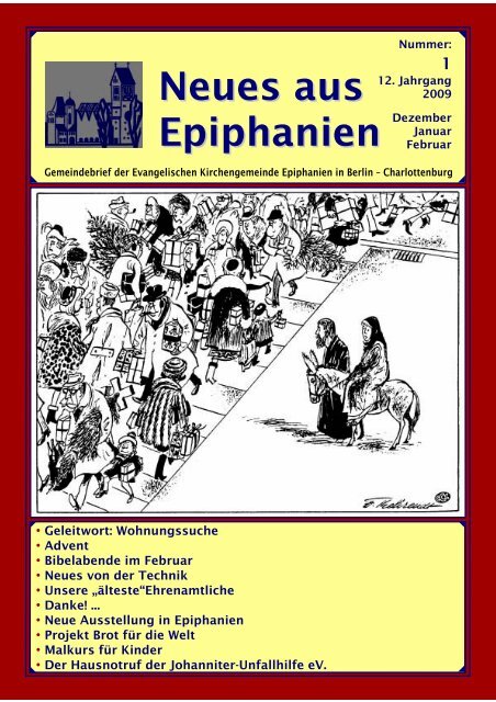 Dezember 2008 bis Februar 2009 - Epiphanien