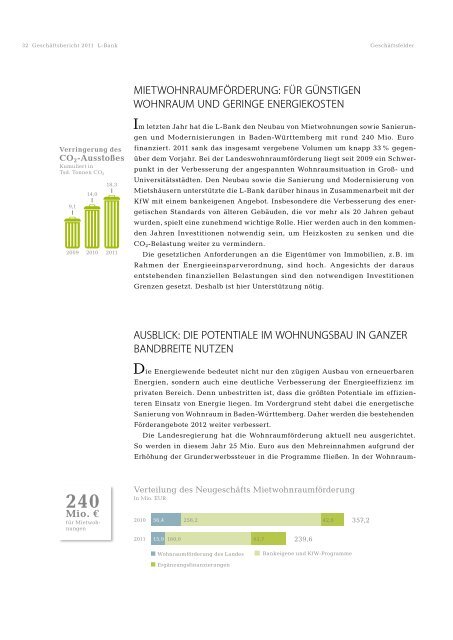 Geschäftsbericht 2011, PDF (3110 kB ) Kennzahlen zum ... - L-Bank
