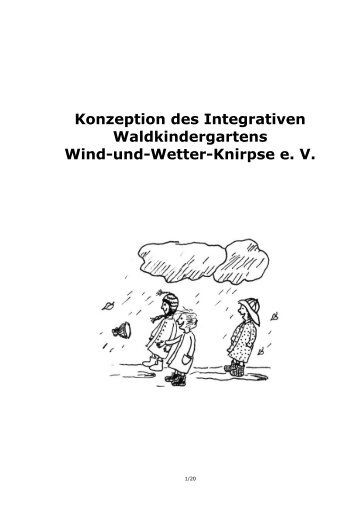 Konzeption des Integrativen Waldkindergartens Wind-und-Wetter ...