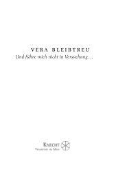 vera bleibtreu - Verlag Josef Knecht