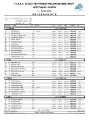 fistc schlittenhunde weltmeisterschaft - BSSC-AUSTRIA