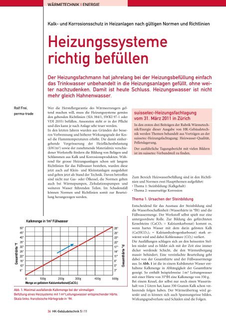 Heizungssysteme richtig befüllen - Arthur Weber AG