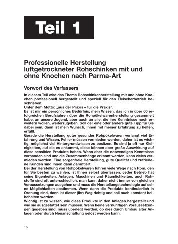 Baumgartner Luftgetrocknete Rohschinken - Fleischerzeitung