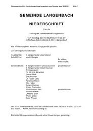 Gemeinderatssitzung vom 18.09.2012 - Langenbach