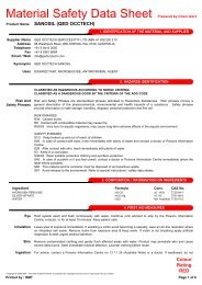 Material Safety Data Sheet Prepared by Chem Alert