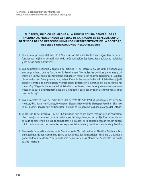 La infancia, la adolescencia y el ambiente sano - Procuraduría ...