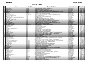 selectie clienti - WinMENTOR