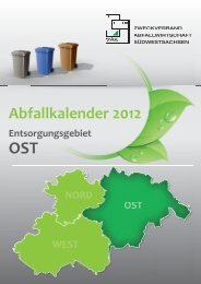 Abfallkalender 2012 - Mildenau