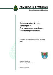 Spezielle artenschutzrechtliche Prüfung - Stadt Garching b. München