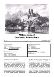 Januar - Gemeinde Reichenbach