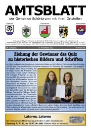 Amtsblatt KW 45 vom 08.11.2012 - Gemeinde SchÃ¶nbrunn