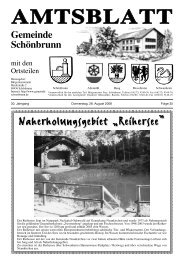 AMTSBLATT - Gemeinde Schönbrunn