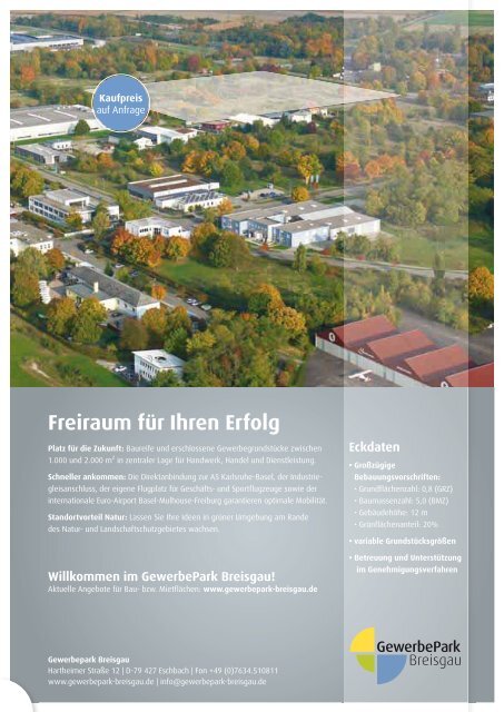 Eschbach Hartheim - GewerbePark Breisgau