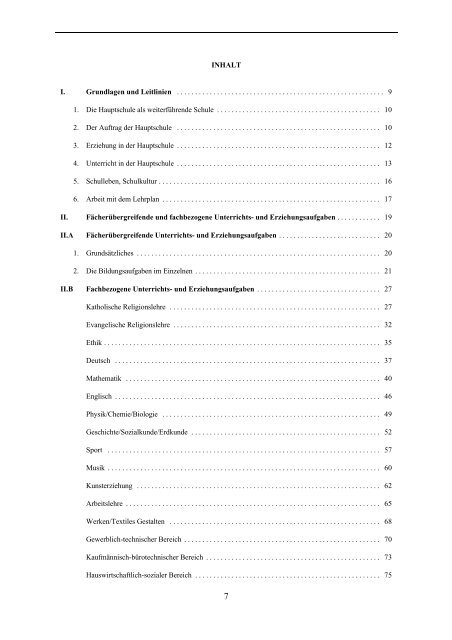 Lehrplan für die bayerische Hauptschule - Didaktik der Informatik