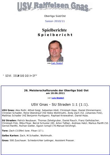 SVG - SU Straden - SV-Gnas