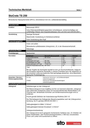 TM StoCrete TS 250