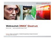 Weltneuheit DIMAX® Glasdruck